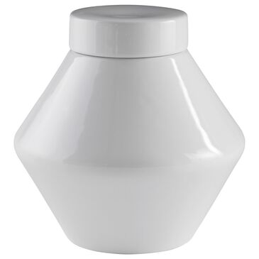 Ashley Domina Large Jar in White, , large