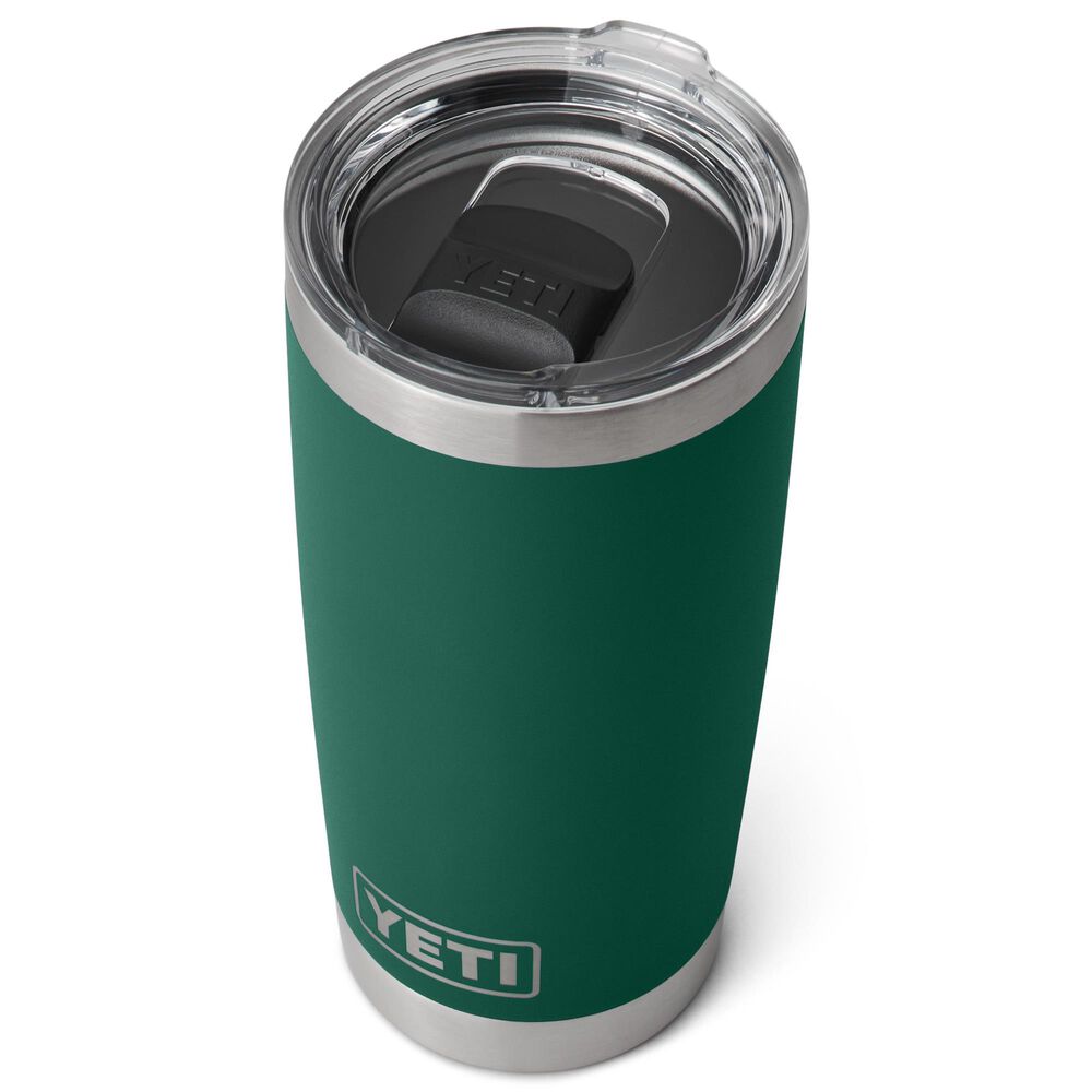 YETI Rambler 20 Oz Tumbler with MagSlider in Black Forest Green, , large