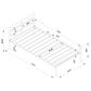 Hearth and Haven Twin Platform Bed with Headboard and Footboard in Grey, , large