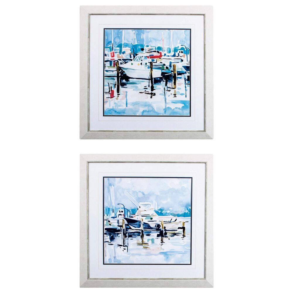 Propac Watercolor Marina Wall Art in Blue (Set of 2), , large