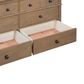 Riva Ridge Oxford 6-Drawer Dresser with Mirror in Tan, , large