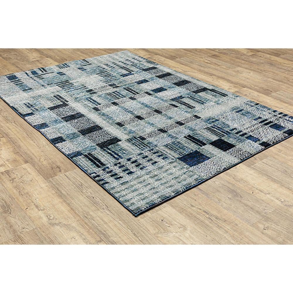 Oriental Weavers Atlas Geometric 752B0 6&#39;7&quot; x 9&#39;6&quot; Blue Area Rug, , large