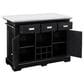 Steve Silver Aspen Kitchen Island in Ebony and White, , large