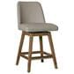 Armen Living Amelia 26" Swivel Counter Stool in Natural, , large