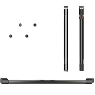 Cafe Handle and Knob Kit for Double Wall Oven in Brushed Black, , large