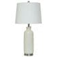 Flair Industries 30" Geometric Ceramic Table Lamp in Ivory, , large