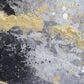 Maple and Jade 40" x 30" Geode Abstract Framed Wall Art in Black, Gold, White and Gray, , large