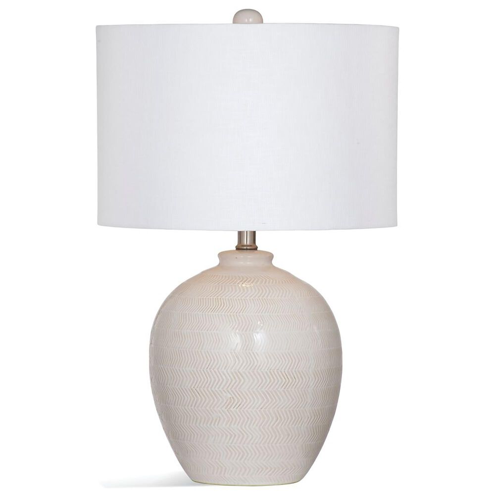 Bassett Mirror Ellen Table Lamp in Cream, , large