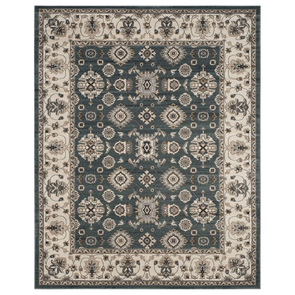 Safavieh Lyndhurst LNH332 8" x 10" Teal and Cream Area Rug, , large