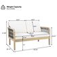 HOMLUX 2-Piece Outdoor Conversation Set with Cushions in Cream and Dark Gray, , large