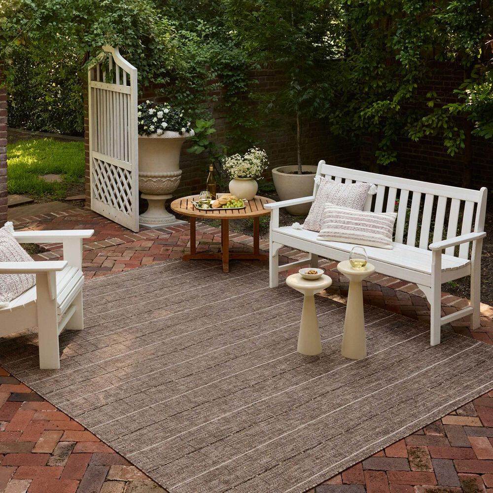Loloi II Birch 11&#39;6&quot; x 15&#39; Natural and Bark Indoor/Outdoor Area Rug, , large