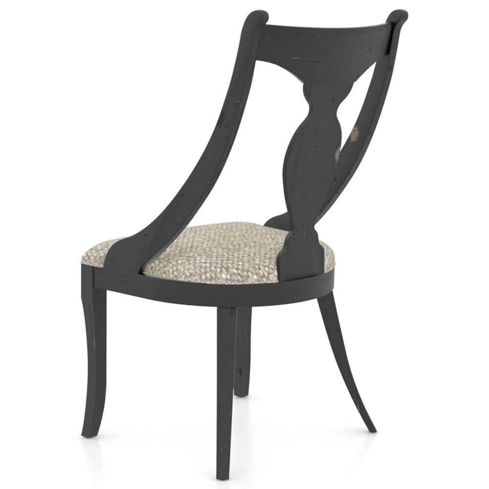 Canadel Champlain 5-Piece Round Dining Set in Distressed Black, , large