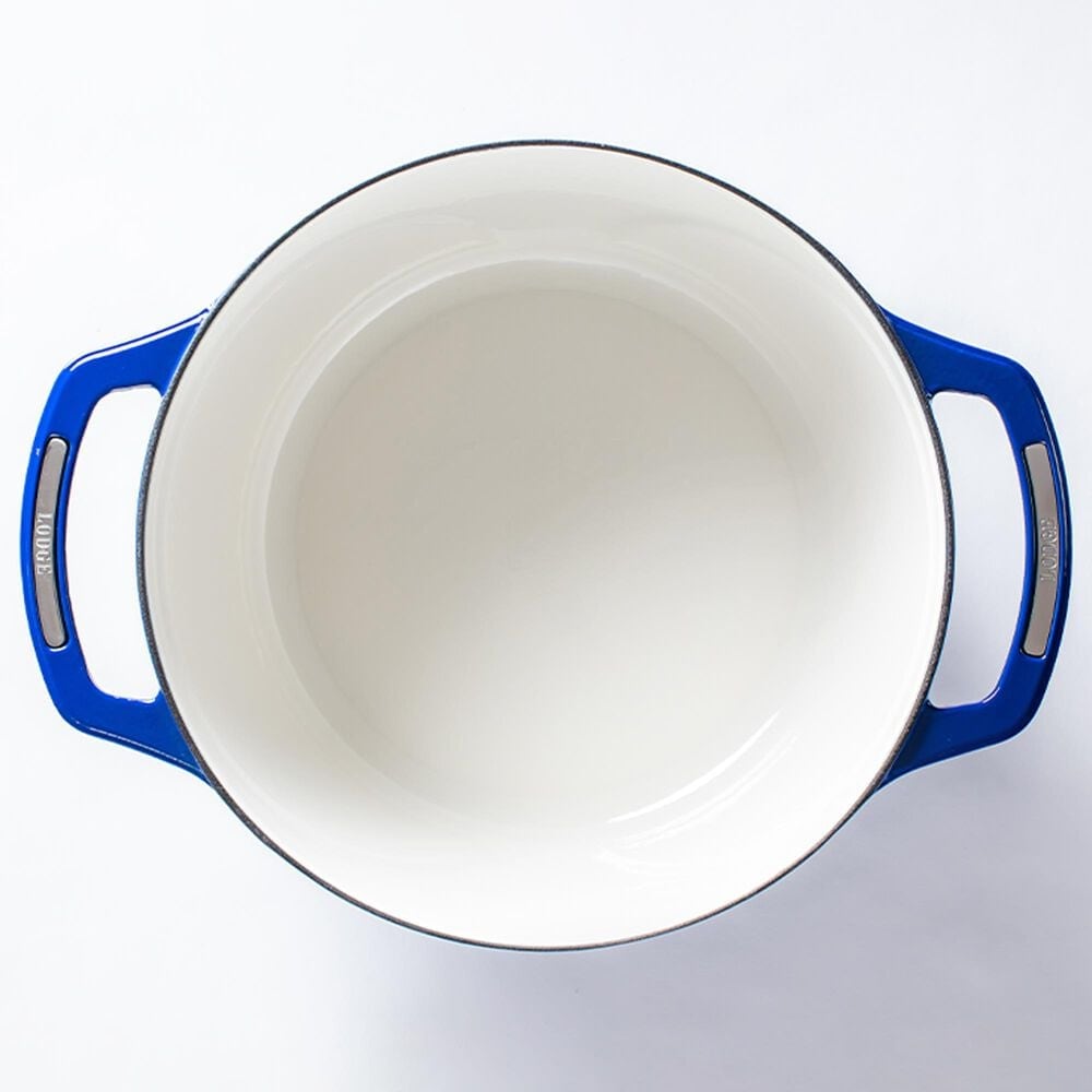 Lodge USA Enamel 7.5 Qt. Cast Iron Dutch Oven in Smooth Sailing, , large