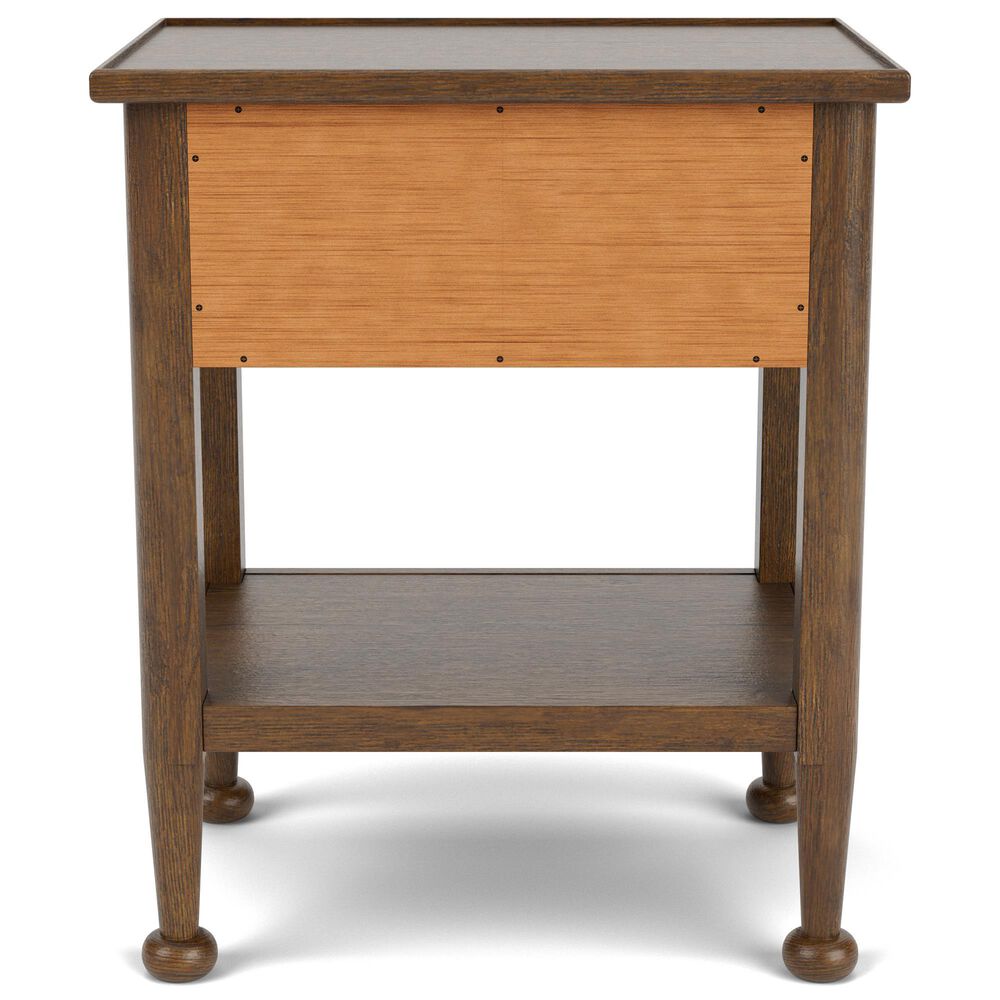 Riverside Furniture Calhoun 1-Drawer Nightstand in Whiskey Oak with USB Ports, , large