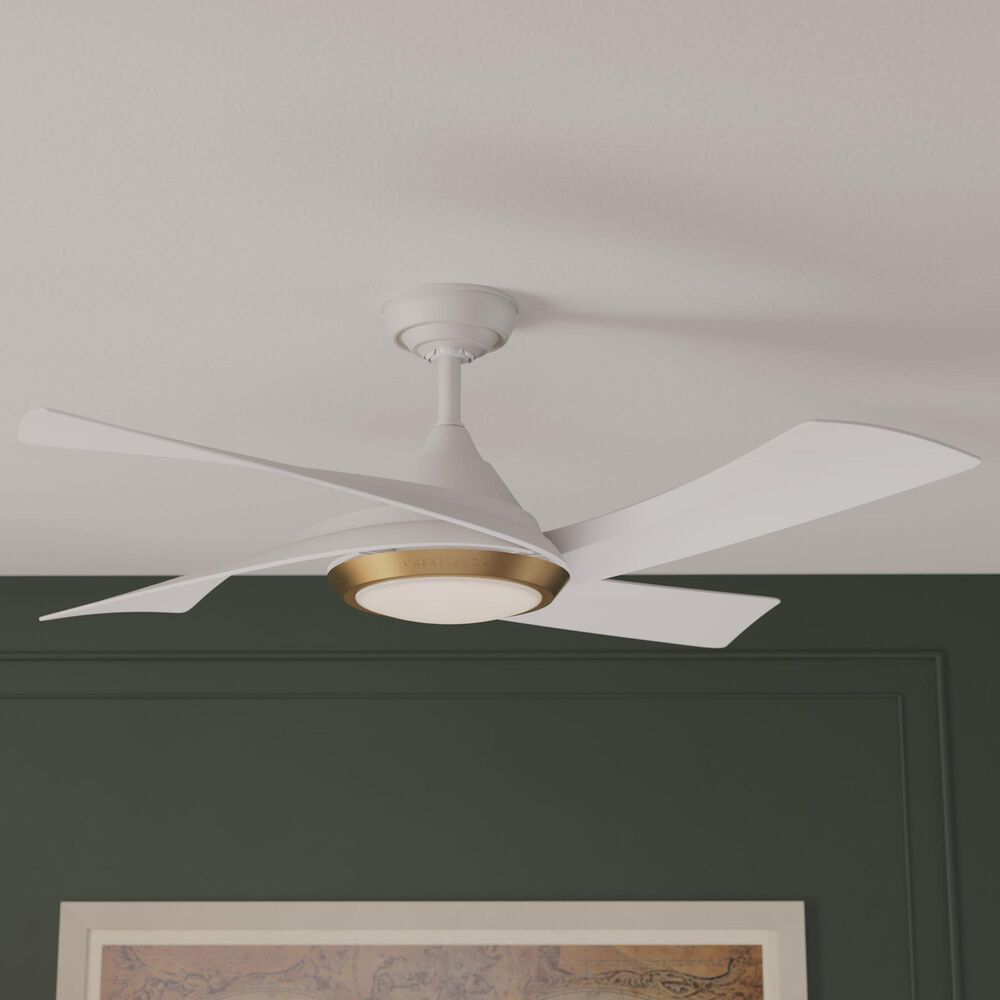 Hunter Vespucci 52&quot; Outdoor Ceiling Fan in Fresh White, , large