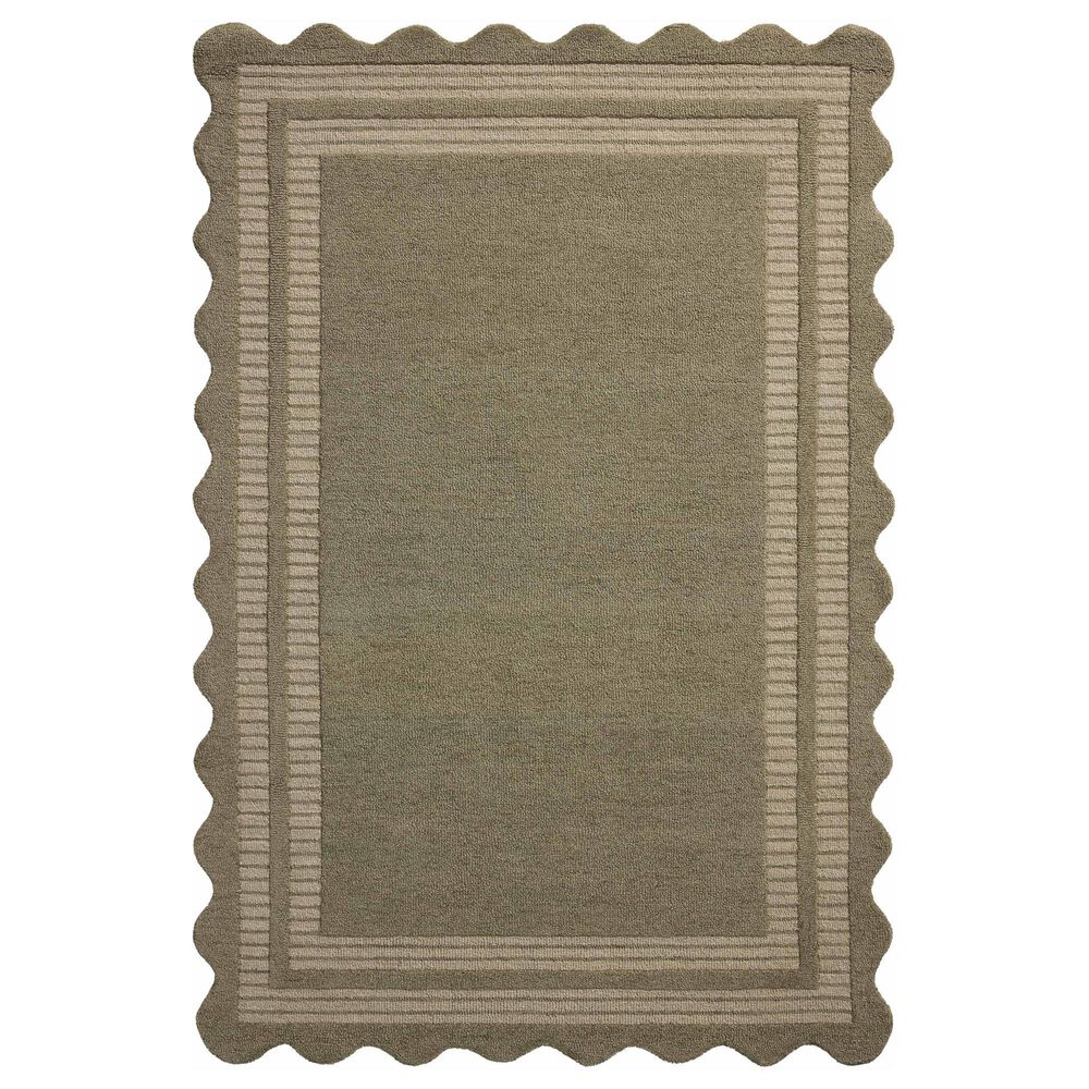Loloi II Scottie 7"9" x 9"9" Olive and Pebble Area Rug, , large
