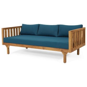 Hearth and Haven Claremont Outdoor Sofa Daybed in Dark Teal, , large