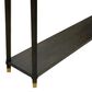 Slatehouse Carrington Console Table in Dark Brown and Antique Gold, , large