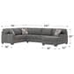 Ashley Seyler Lane 3-Piece Right Facing Sectional with Left-Arm Chaise in Greystone, , large