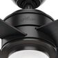 Hunter Hepburn 52" Ceiling Fan with LED Light in Matte Black, , large