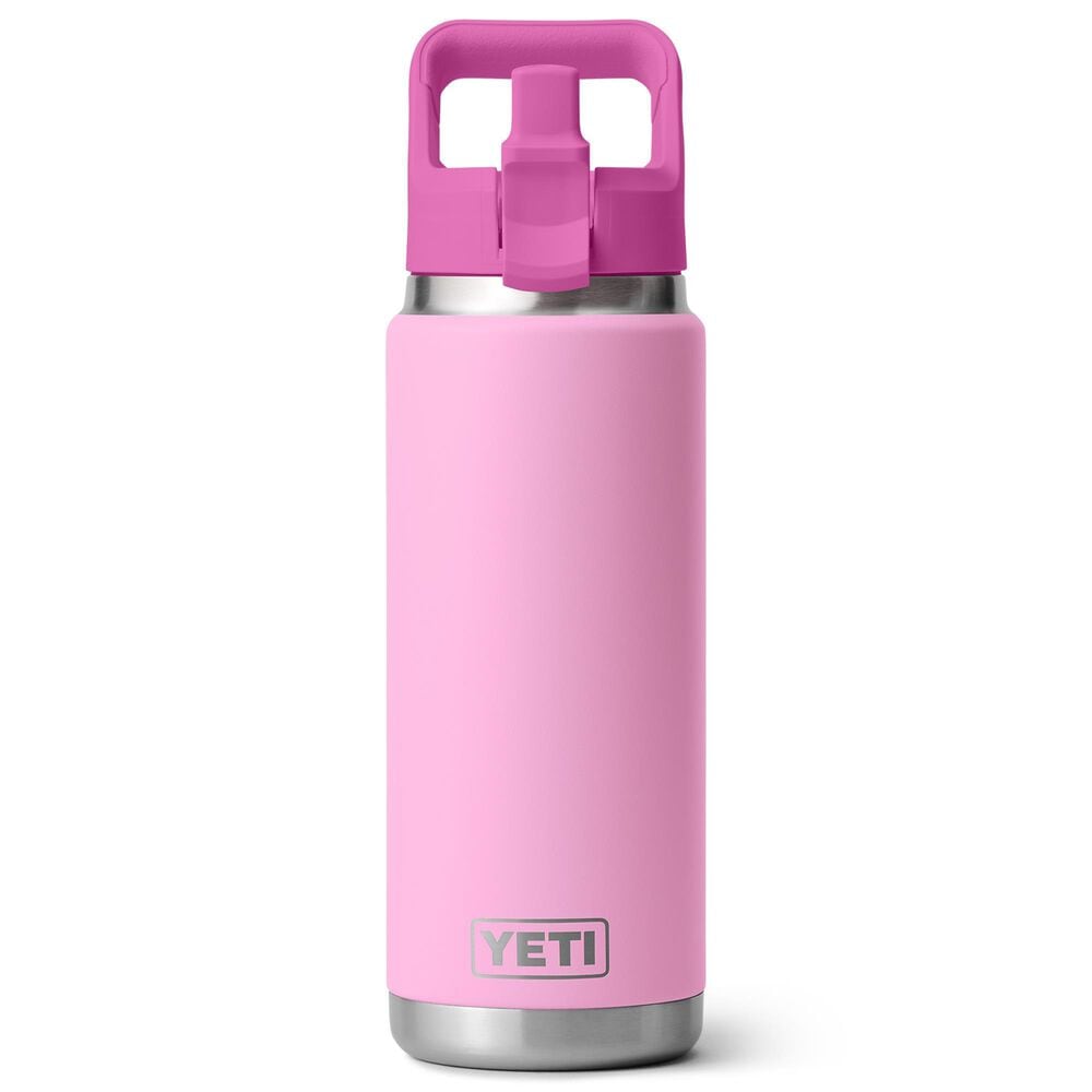 YETI Rambler 26 Oz Water Bottle with Color-Blocked Straw Cap in Power Pink and Wildflower, , large
