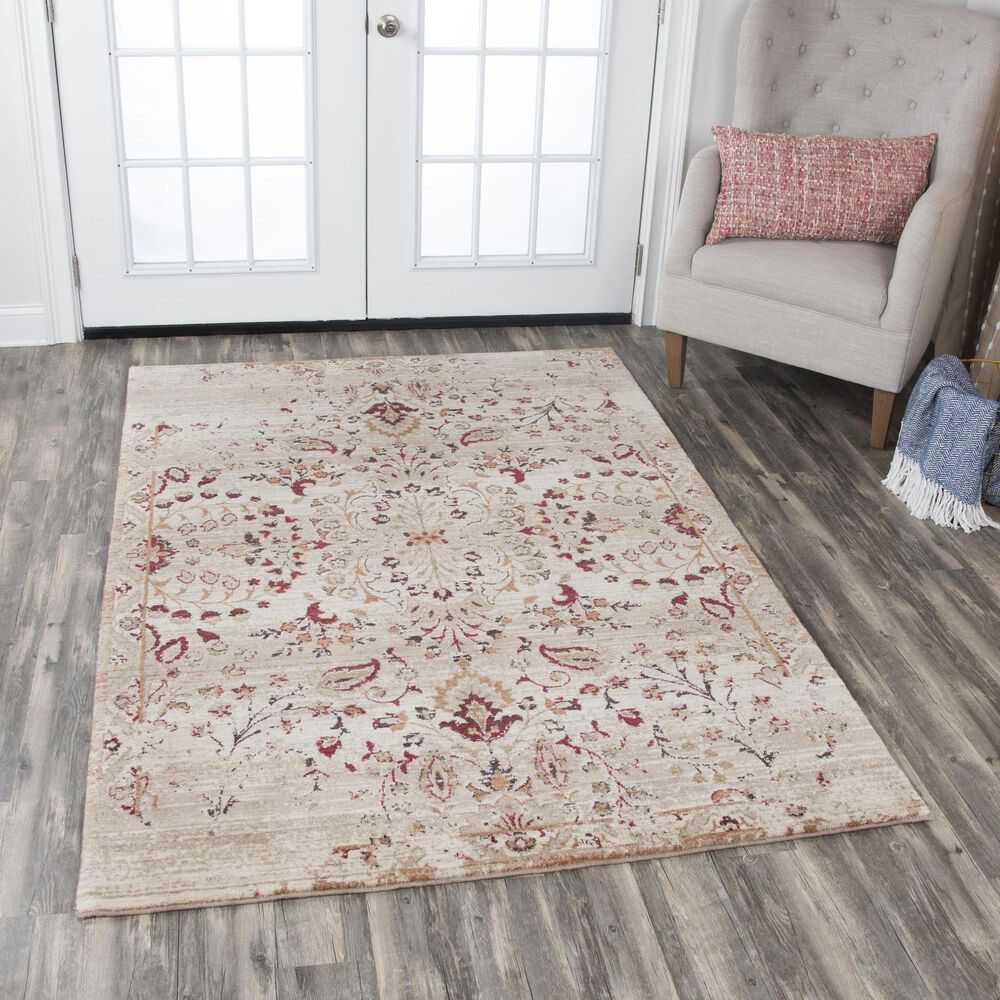 RIZZY Gossamer Gold and Beige 12' x 15' Area Rug, , large