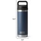 YETI Rambler 18 Oz Water Bottle with Chug Cap in Wetlands Camo, , large