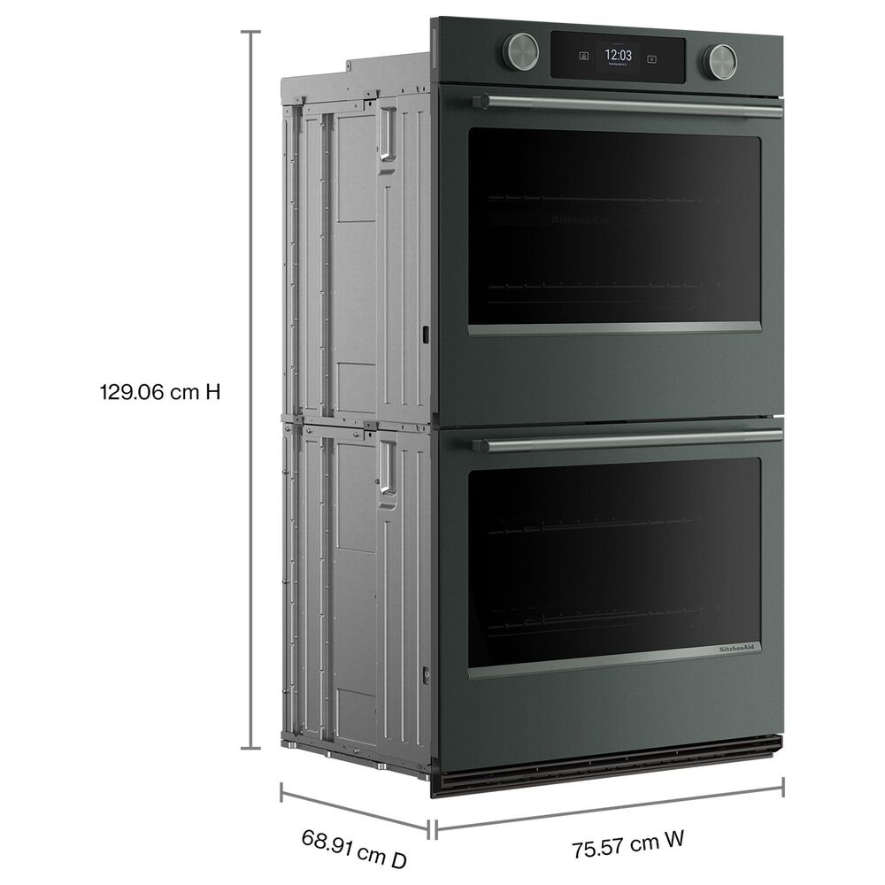 KitchenAid 2-Piece Kitchen Package with Juniper 30" Smart Double Wall Oven and Stainless Steel 30" Gas Cooktop, , large