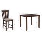 Linon Home Decor Lepine 5-Piece Counter Height Dining Set in Brown, , large