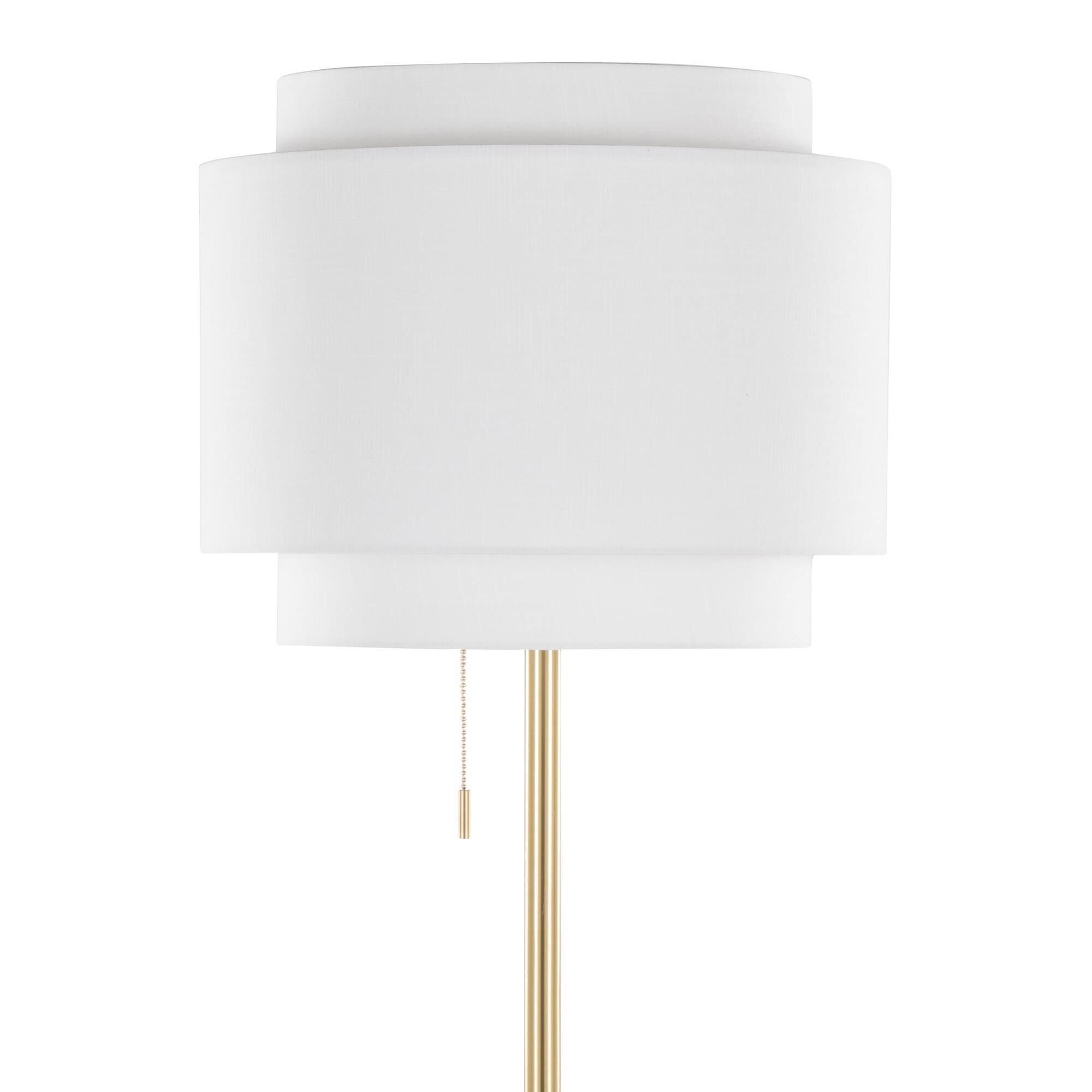 Grandview Gallery Tier Floor Lamp in Gold