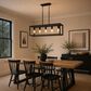 Vaxcel Pratt 5-Light Linear Chandelier in Matte Black, , large