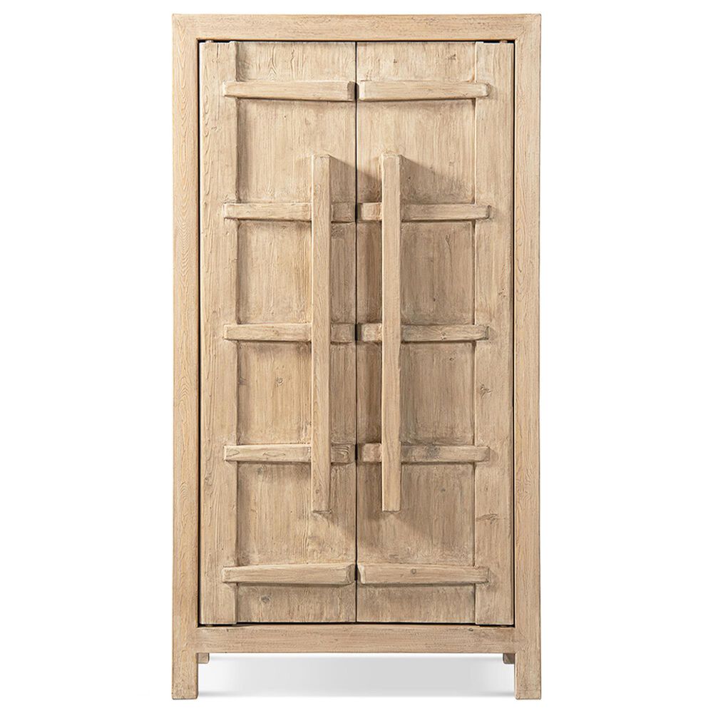 Jennifer Taylor Home Rowan 83" 2-Door Tall Storage Cabinet in Heritage Light Natural Brown, , large