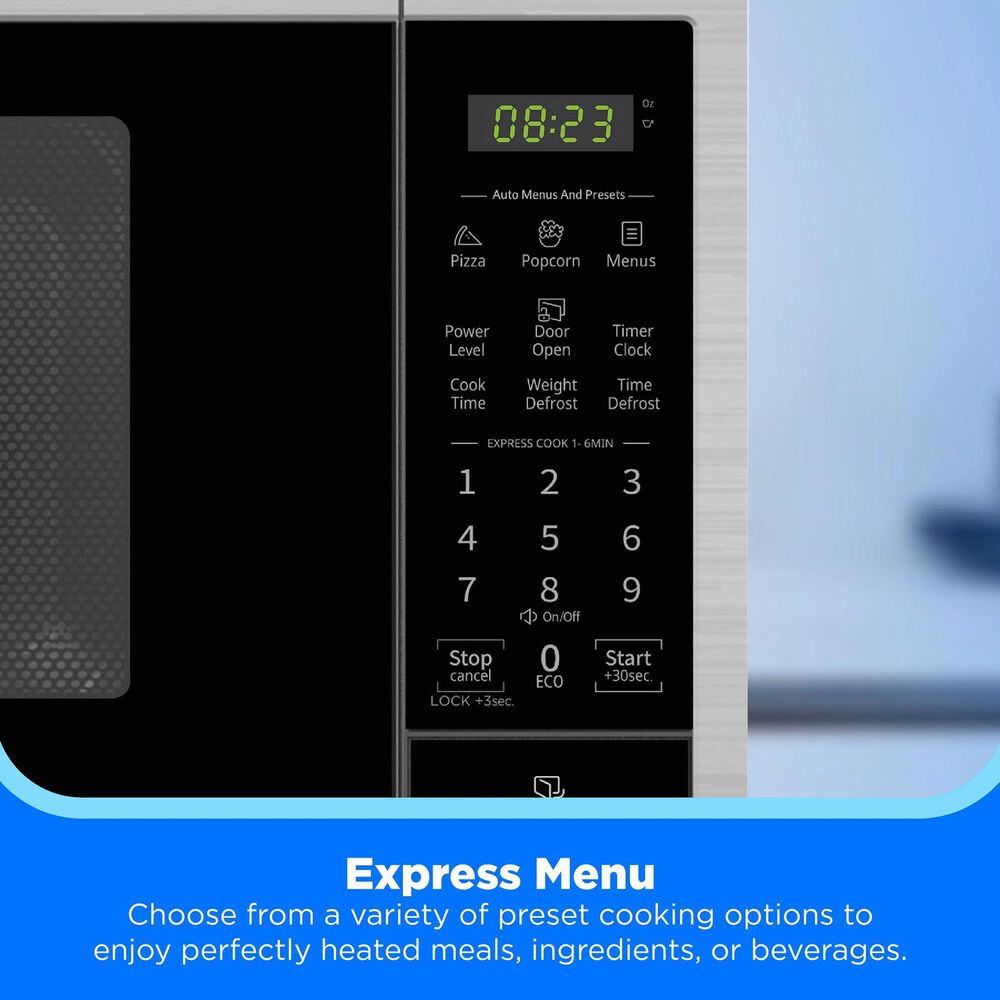 Midea 0.7 Cu. Ft. Countertop Microwave Oven in Stainless Steel, , large