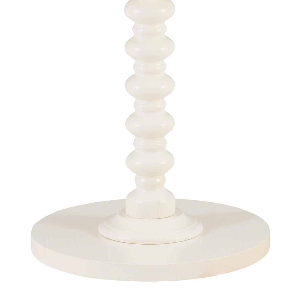 Linon Home Decor Aurora Round Side Table in Off White, , large
