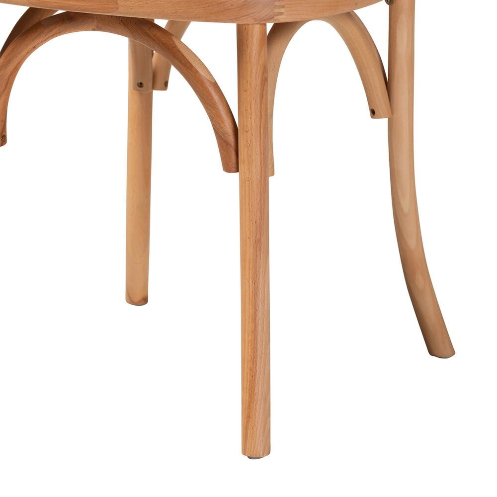 Baxton Studio Tartan Side Chair in Natural Brown (Set of 2), , large