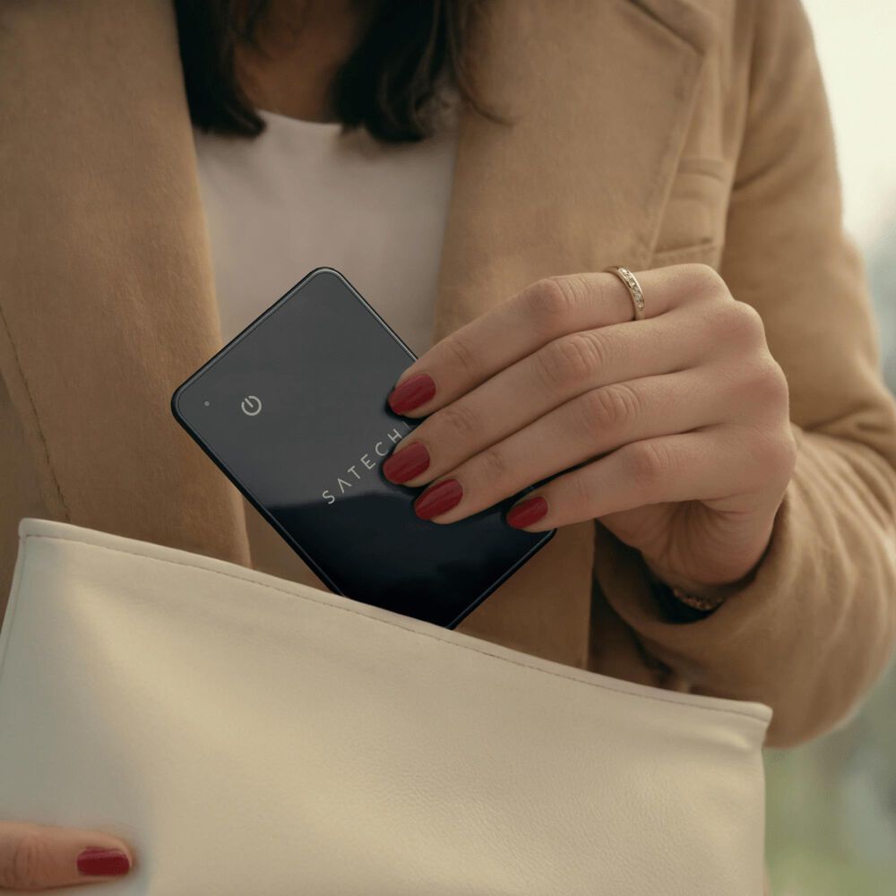 Satechi FindAll Wallet Card in Black, , large