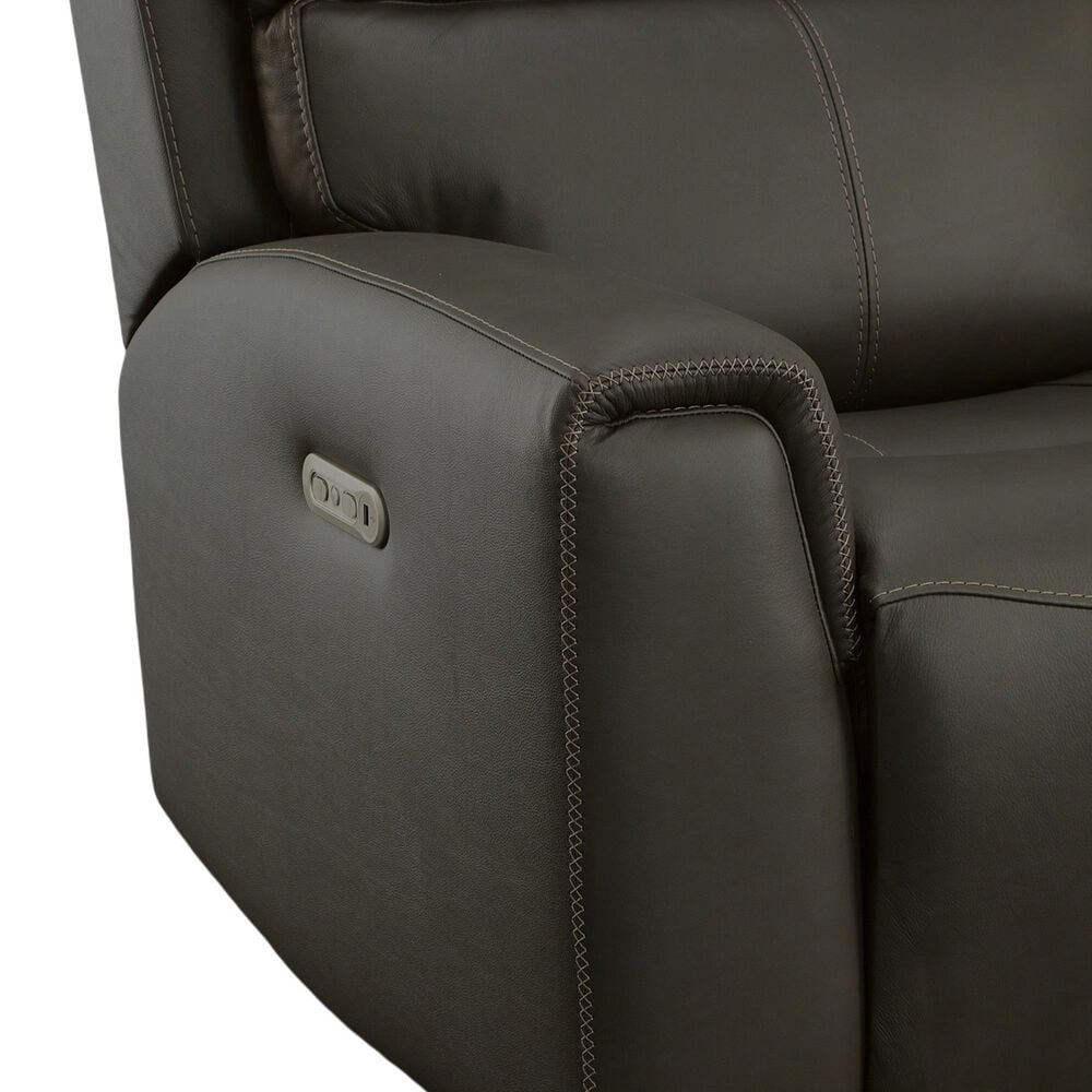 Flexsteel Jarvis Power Reclining Loveseat with Headrests in Mica, , large