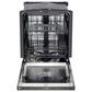 LG 24" Built-In Pocket Handle Dishwasher with SteamAssist in Black Stainless Steel, , large