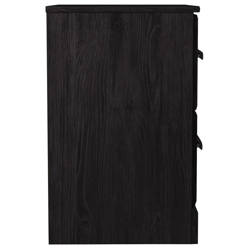 Ashley Belachime Full Panel Bed with Nightstand in Dark Charcoal, , large