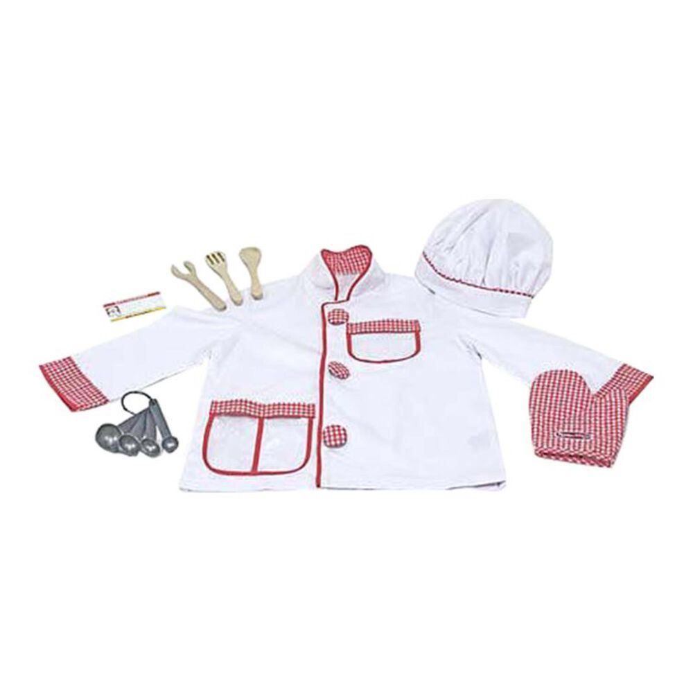 Melissa & Doug Chef Role Play Costume Set in White, , large