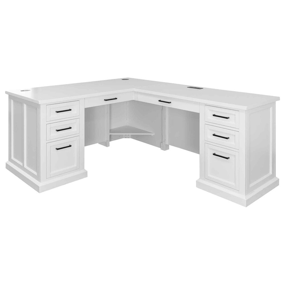 Wycliff Bay PEDASTAL L-DESK, , large
