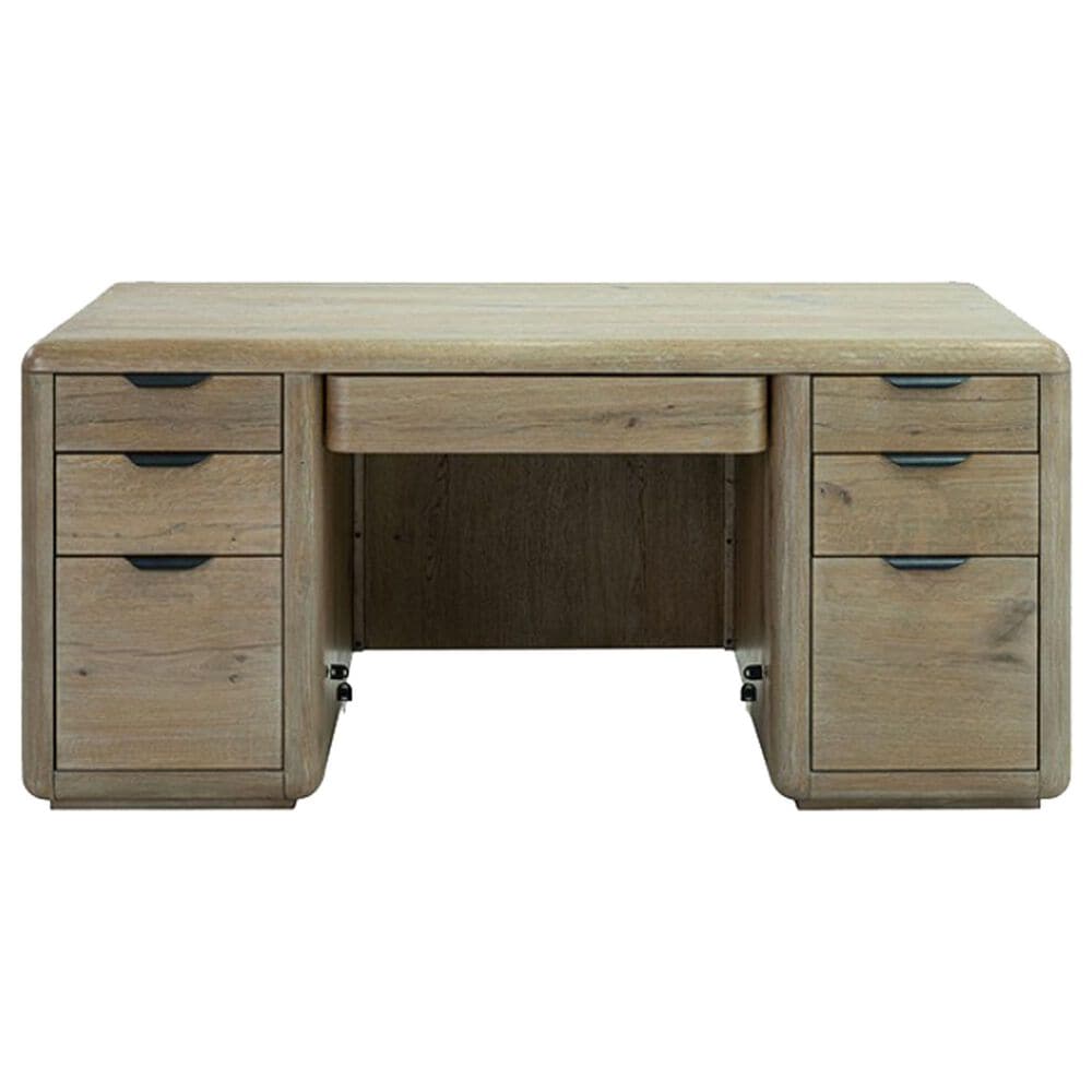 Furniture of America Solenne Arc Premier Executive Desk in Walnut, , large