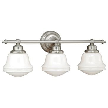 Vaxcel Huntley 3-Light Bathroom Vanity in Satin Nickel, , large
