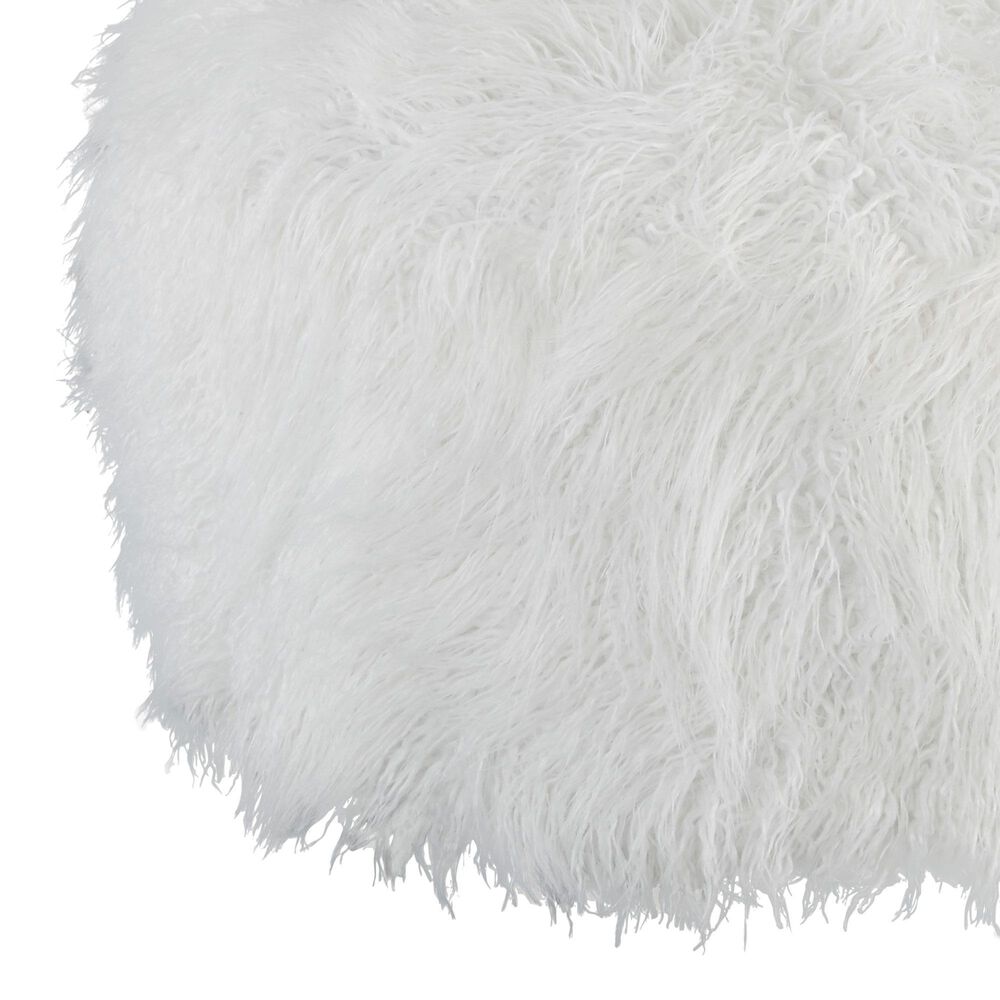 Ashley Galice Oversized Accent Ottoman in White, , large