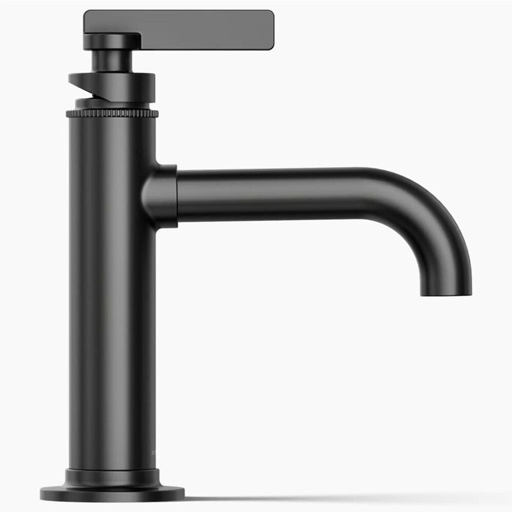 Kohler Castia Single-Handle Bathroom Sink Faucet in Matte Black, , large