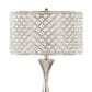 LumiSource Topaz Metal Table Lamp in Polished Nickel and Clear, , large