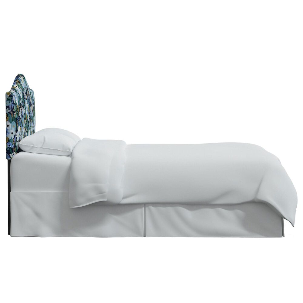 Rifle Paper Co Crafted by Cloth &amp; Company Mayfair Twin Headboard in Garden Party Blue, , large