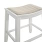 Armen Living Iyani Bar Height Stool in White, , large