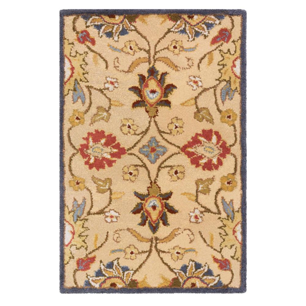 Surya Caesar CAE-1116 6' Round Ivory/Denim/Rust Area Rug , , large