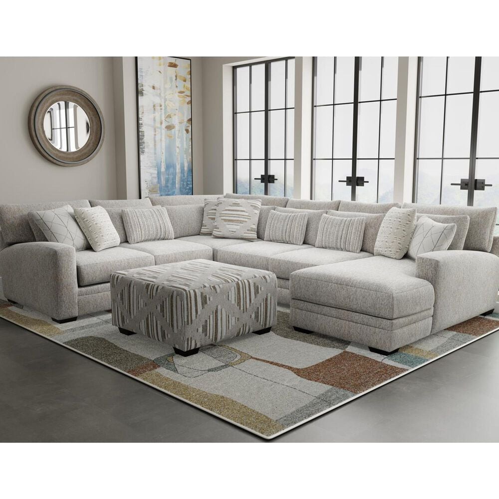 Henderson Brighton 3-Piece U-Shaped Sectional with Right Racing Chaise in Wheat, , large